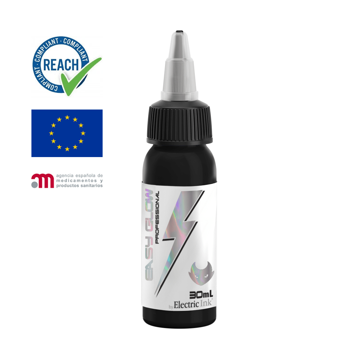 Tinta Raven Black Easy Glow 30ml APROBADO REACH y AEMPS