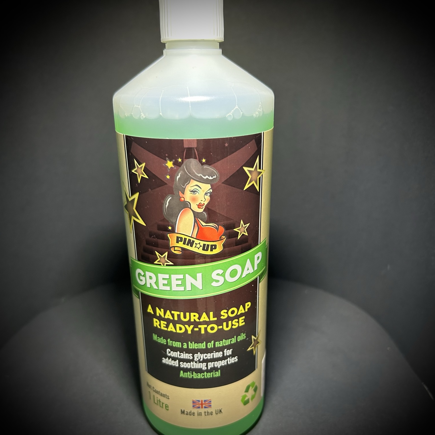 PinUp Tattoo Green Soap 1 Litre Koky Tattoo   IMG 1521 