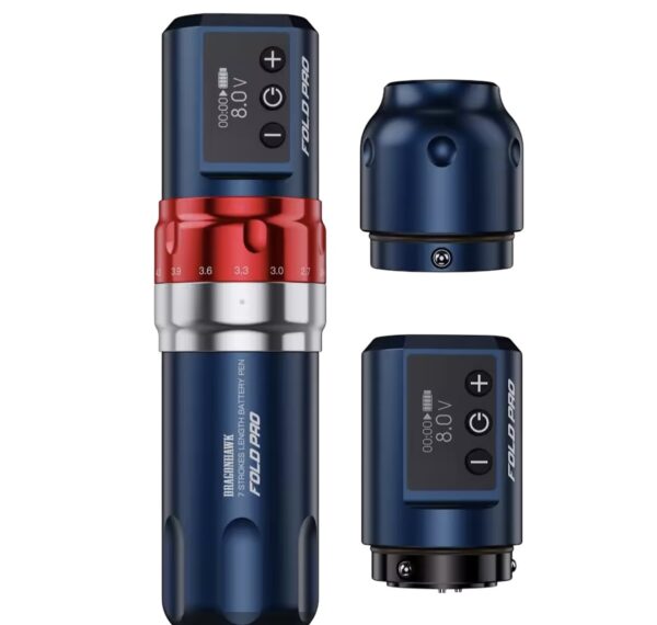 Dragonhawk Wireless Tattoo Pen Machine with 7 Stroke Length | Fold Pro