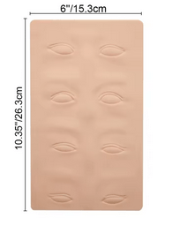 Piel 3D ojos y cejas para practicas
