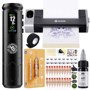 Dragonhawk A1 Pro Kit completo de máquina de tatuaje